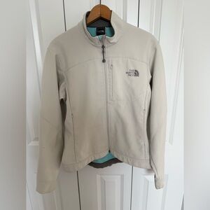 The North Face TNF Apex Soft Shell Stretch Logo Full Zip Coat Jacket M